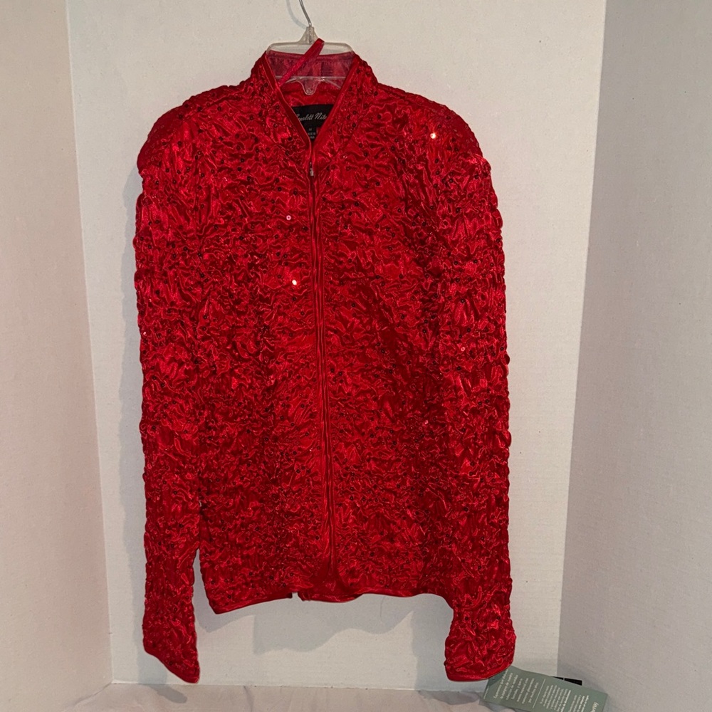 JCPenney Bold Scarlet Bomber Jacket